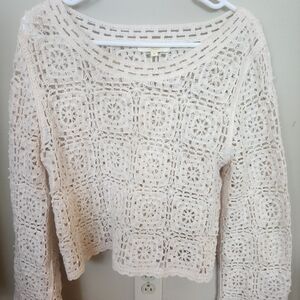 Rebellion Cream Crochet Top